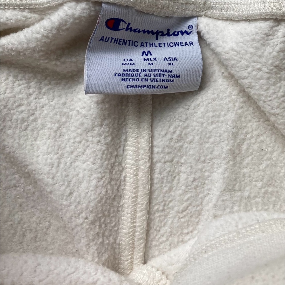 Notre Dame cream shamrock drawstring Champion sweatpants - Picture 6 of 7